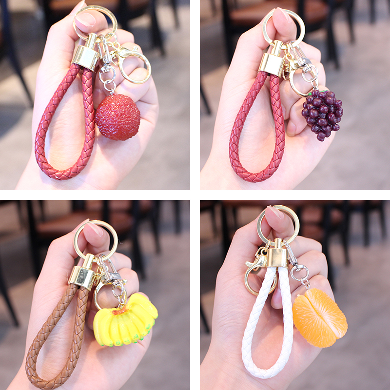 水果葡萄橘子草莓挂件女