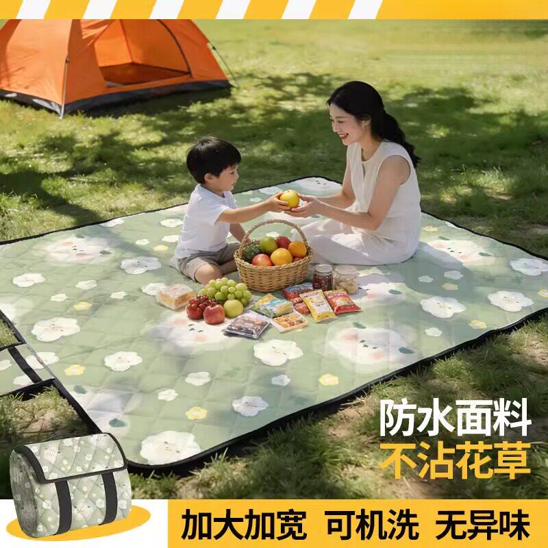 野餐垫户外防潮垫便携户外春游坐垫公园露营地毯防水野餐垫沙滩垫