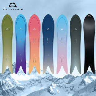FIELD 野雪板滑雪单板滑行G系列燕尾粉雪板2425 EARTH雪板男女款