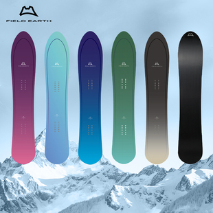 FIELD EARTH雪板野雪板男女款粉雪板圆尾滑雪单板滑行C系列2425