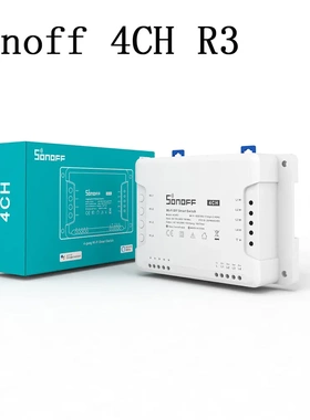 SONOFF 4CH R3 多通道智能开关点动自锁每路独立手机远程控制定时