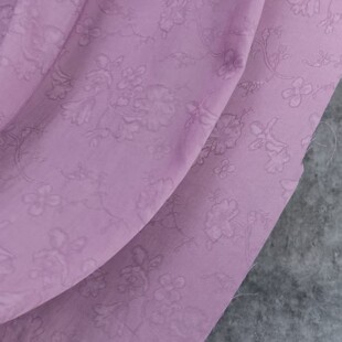 海棠花未眠 烟紫色暗纹提花锦棉旗袍夏季轻薄透气防晒衬衫面料