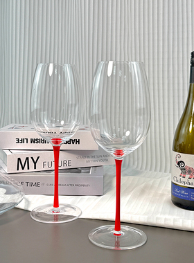 轻奢红酒杯欧式大肚高脚杯水晶玻璃勃艮第杯红杆葡萄酒起泡红杆杯