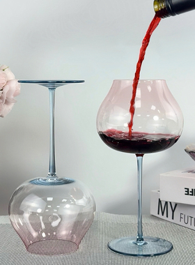 葡萄酒杯高脚杯玻璃杯红酒杯洋葱杯家用北欧奢华简约网红细杆酒杯