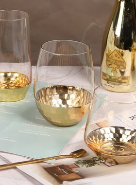 啤酒杯高端威士忌啤酒杯创意欧式水晶玻璃洋酒杯喝水杯子扎啤杯