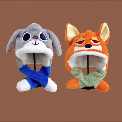 疯狂动物城帽子围巾一体儿童朱迪