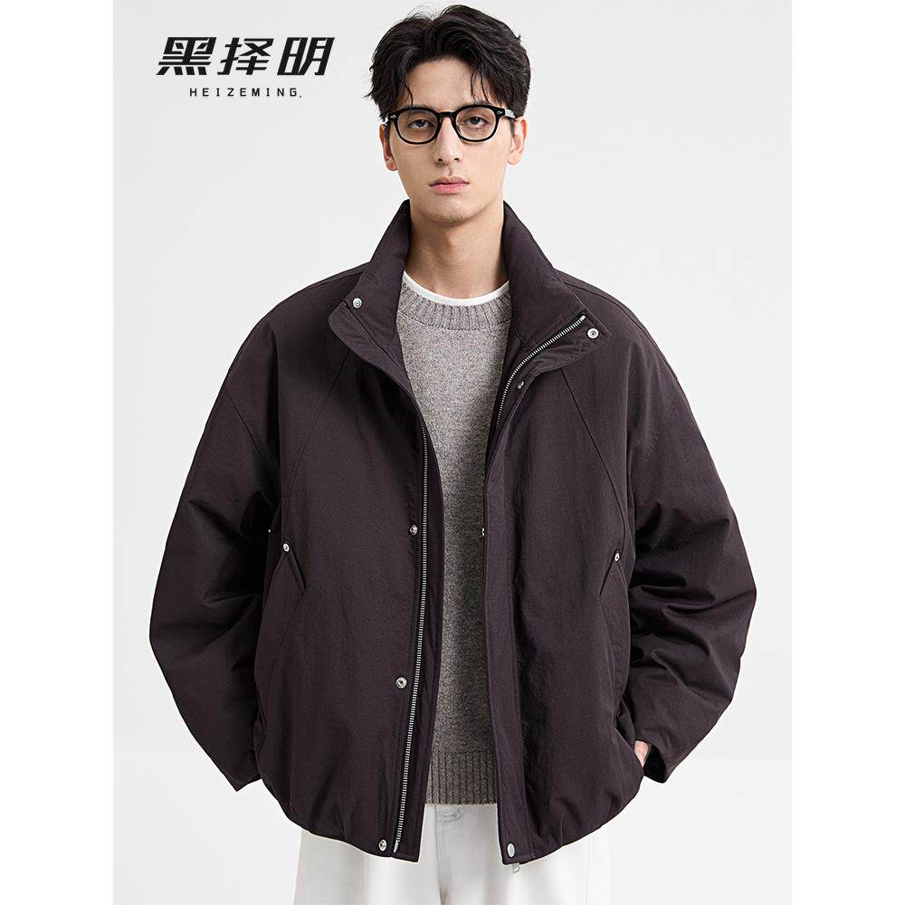 男士夹克式轻薄羽绒服2025冬季新款户外挡风保暖派克服外套