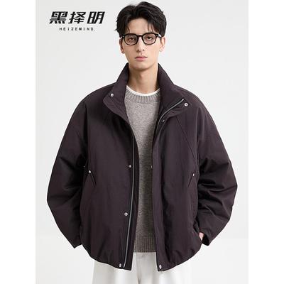男士夹克式轻薄羽绒服2025冬季新款户外挡风保暖派克服外套