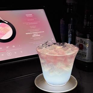 led小夜灯圆形方形发光底座杯垫调酒充电版氛围感调酒酒吧鸡尾酒