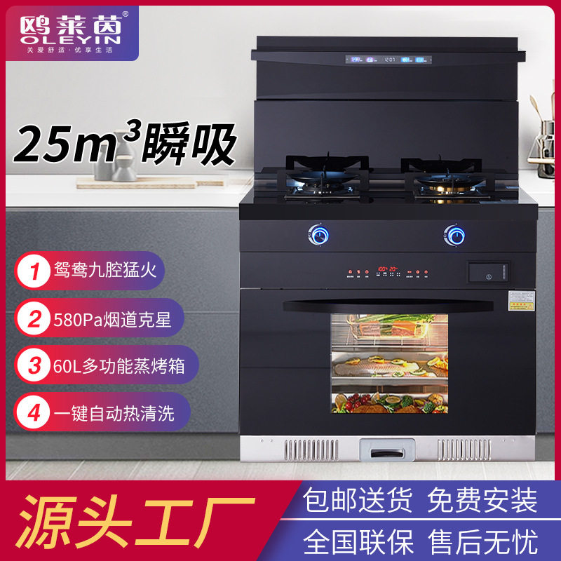 厂家直销集成灶家用蒸烤一体集成灶烟灶消套装天然气液化气集成灶