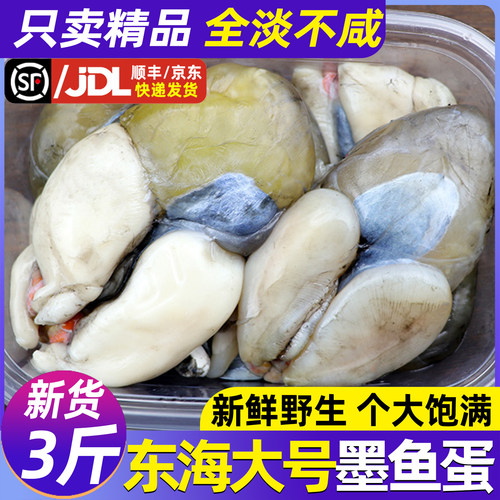 精品大号带膏墨鱼蛋全淡不加盐