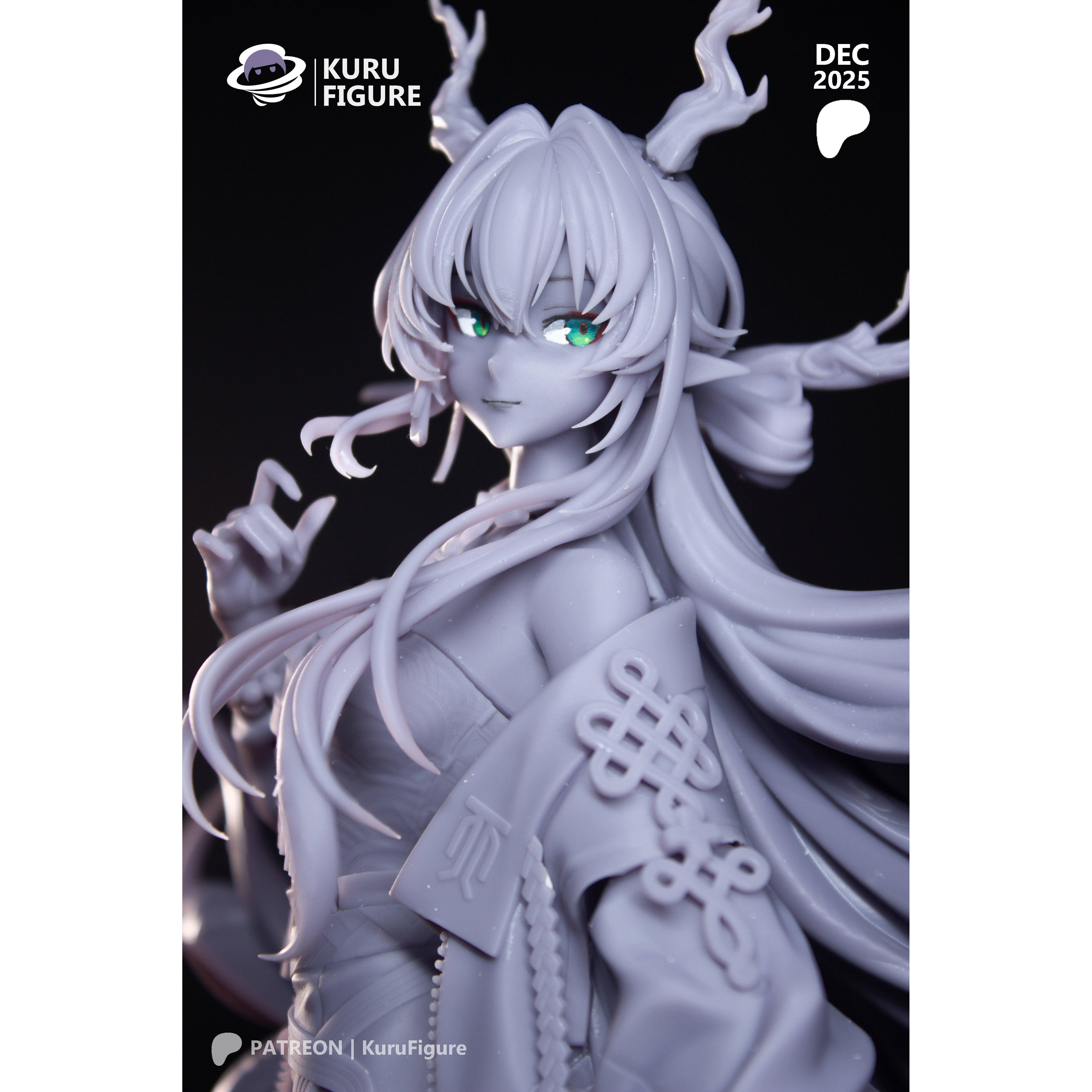 GK白模明日方舟 黍 1/6 1/7 手办白膜 高精度光固化GK系列图片