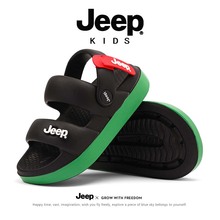 jeep儿童洞洞鞋男童防滑耐磨凉拖鞋吉普凉鞋外穿一鞋两穿宝宝凉拖