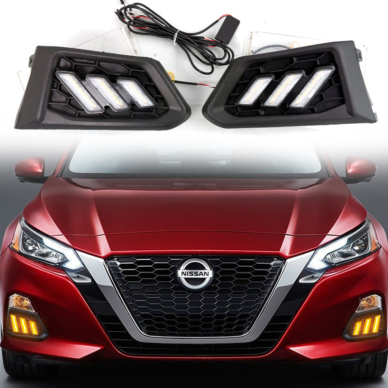 适用于19-21款日产天籁Altima专用日行灯前雾灯改装LED前杠装饰灯