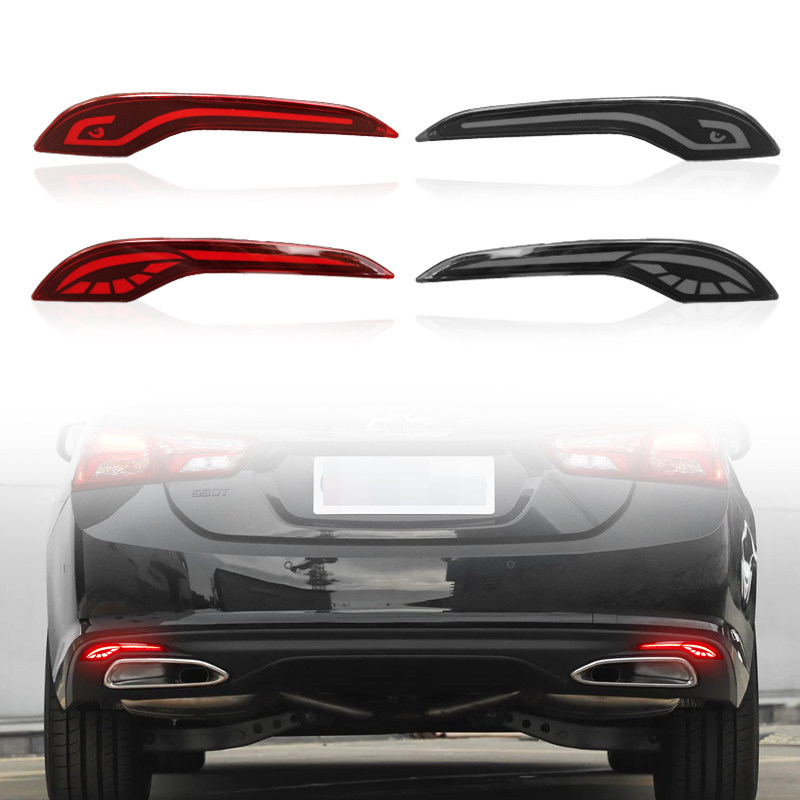 适用于19-25款雪佛兰迈锐宝XL后杠灯反光板改装LED流水转向行车灯