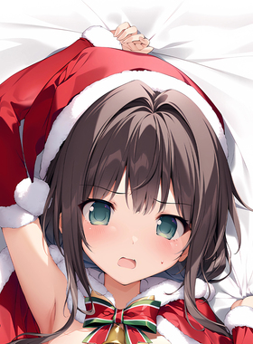 C107画师karory原创圣诞装星宫彩天音动漫二次元周边等身抱枕套