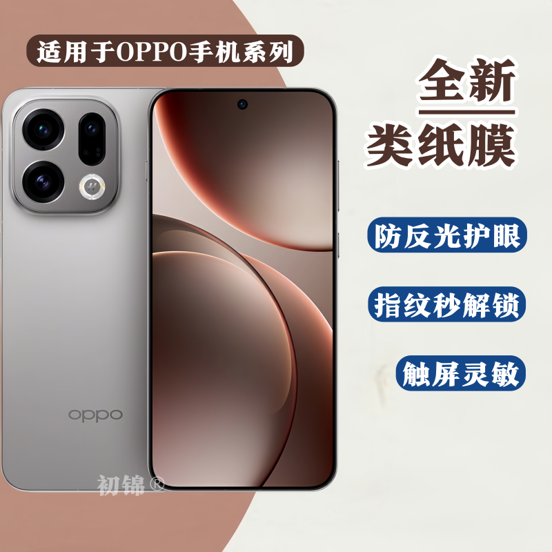 适用OPPO Reno15/14Pro类纸膜reno13/12pro磨砂膜FindX9Pro防反光x8s防蓝光k13/k12护眼reno9/8/7pro手机软膜