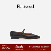 博主同款 尖头通勤单鞋 Flattered Camila女士羊皮复古手工玛丽珍鞋