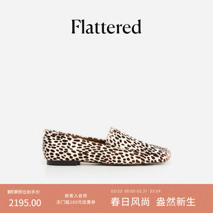 Ellis女士牛皮时装 方头平底单鞋 鞋 皮鞋 新 一脚蹬乐福鞋 Flattered