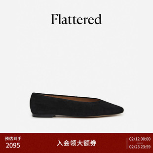 Flattered Belinda女士羊麂皮法式芭蕾舞鞋平底浅口单鞋2026新品