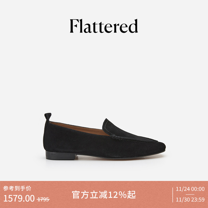 Flattered手工软牛皮一脚蹬乐福