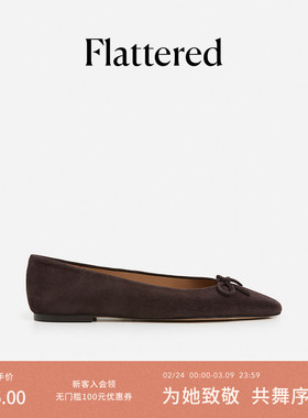 Flattered Bodil女士羊麂皮蝴蝶结法式芭蕾舞鞋平底单鞋2026新品