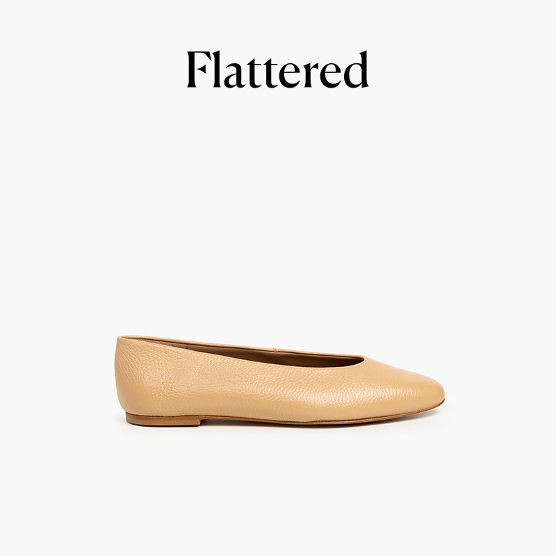 Flattered Belinda女士牛皮法式芭蕾舞鞋平底浅口单鞋2026春新品,女鞋,时尚芭蕾鞋,淘宝优惠券,粉丝福利购,淘宝优惠卷