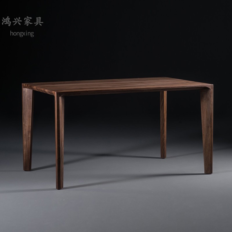 鸿兴家具/餐桌北美黑胡桃FAS榫卯