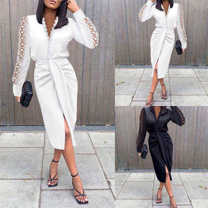 spring women dinner party dress elegant ladies formal skirt