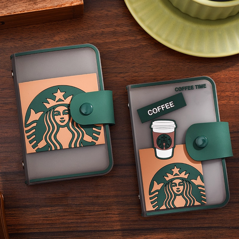 新款星巴卡包大容量多卡位卡片包女士防消磁银行卡名片夹证件收纳