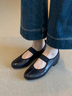 头层小羊皮2026春玛丽珍平底巨软单鞋女鞋6010