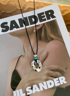 新款花园果实项链小众设计镂空亮银色宝藏叠戴毛衣链极简T恤配饰