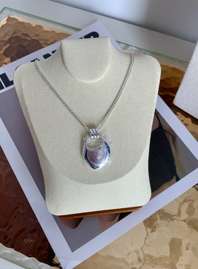 ins日韩博主fever同款马鞍包长款项链小众冷淡风毛衣链百搭配饰