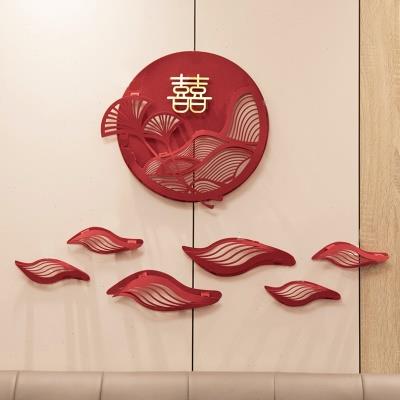 喜字贴婚房布置装饰套装新房卧室窗花门贴婚庆挂件结婚用品大全