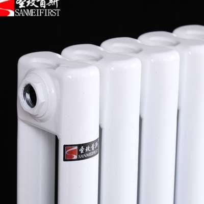 圣玫首斯暖气片家用水暖散热片6030碳钢散热器工程钢二柱集中供热