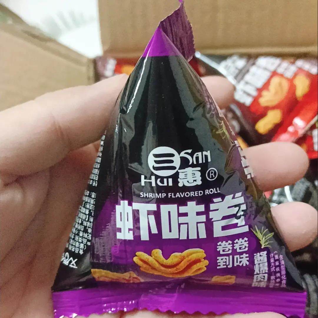 三惠网红八爪烧虾味卷香酥脆休闲怀旧零食锅巴