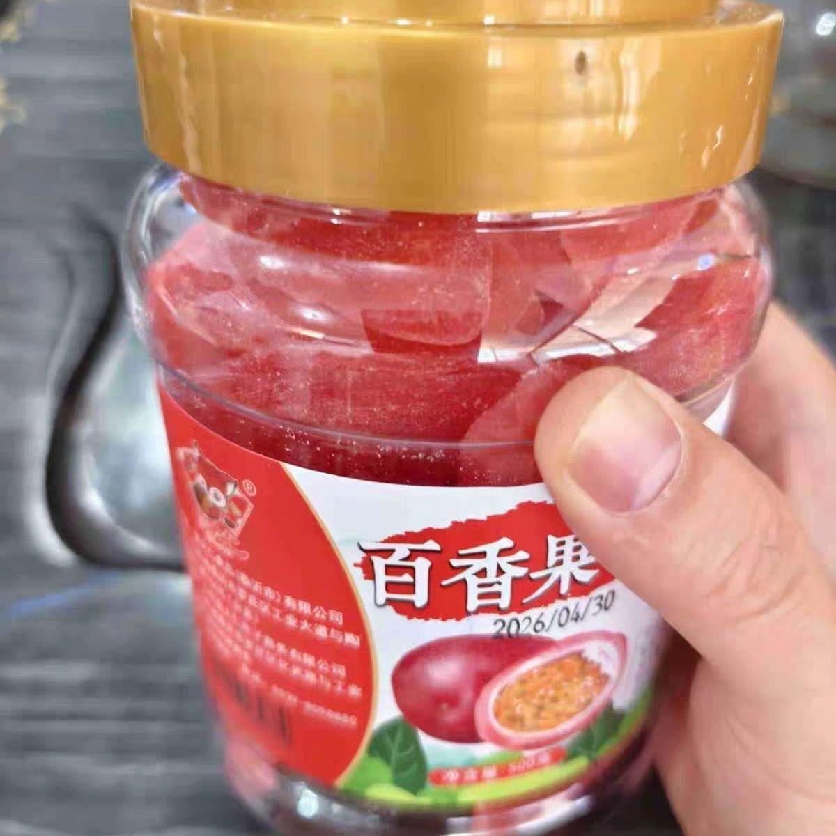 蛮大仁百香果干500g罐装即食大片水果干果脯蜜饯孕妇零食酸甜好吃