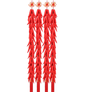 大号中国结加密辣椒串挂件新房乔迁门上祥装饰品节日布中国风挂饰