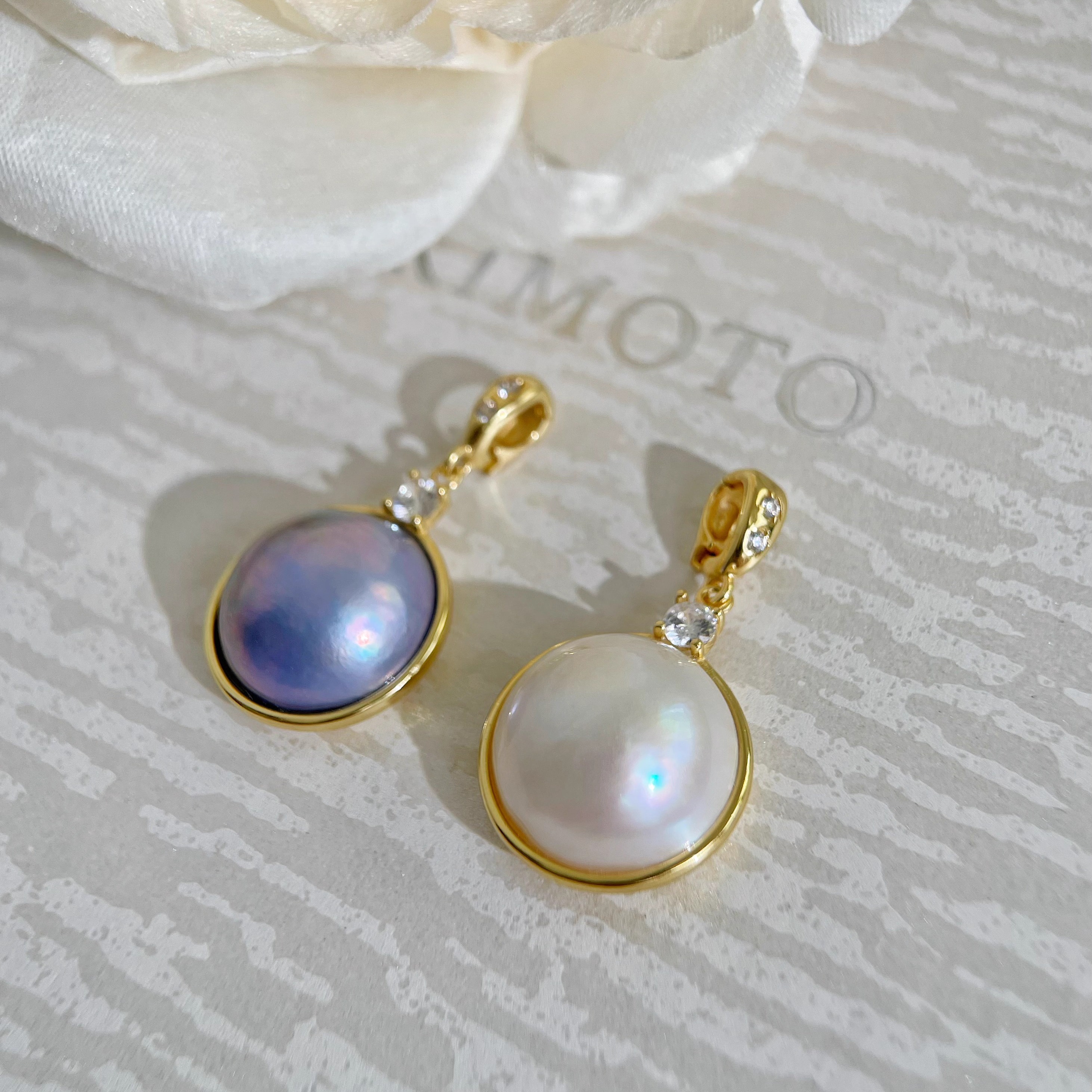 王妃款海水圆马贝珍珠纯银吊坠