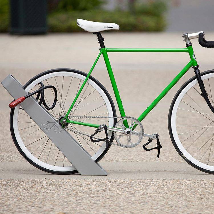 自行车停放架卡位式架锁车柱户外停车架公共场所单车架