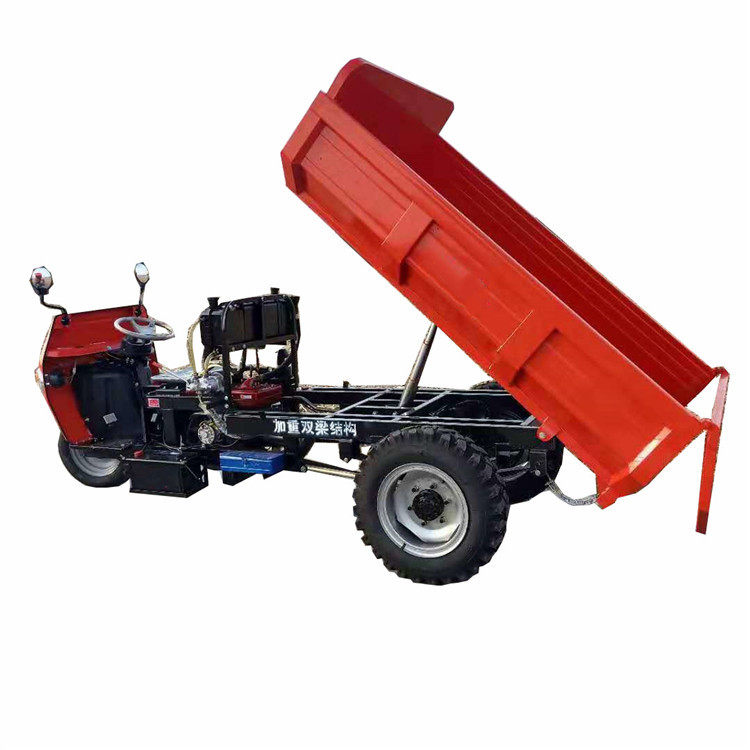 建筑工地用三轮车 农用柴油工程翻斗车 大马力电启动自卸车