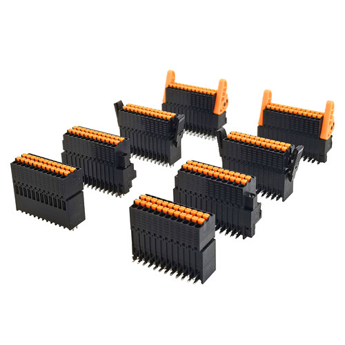 pcb双层弹簧插拔接线端子2.54mm