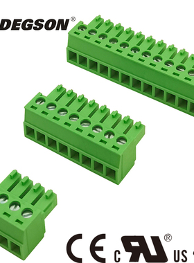 DEGSON高正高松15EDGK-3.81mm插拔式PCB接线端子KF2EDGK凤凰MC1,5