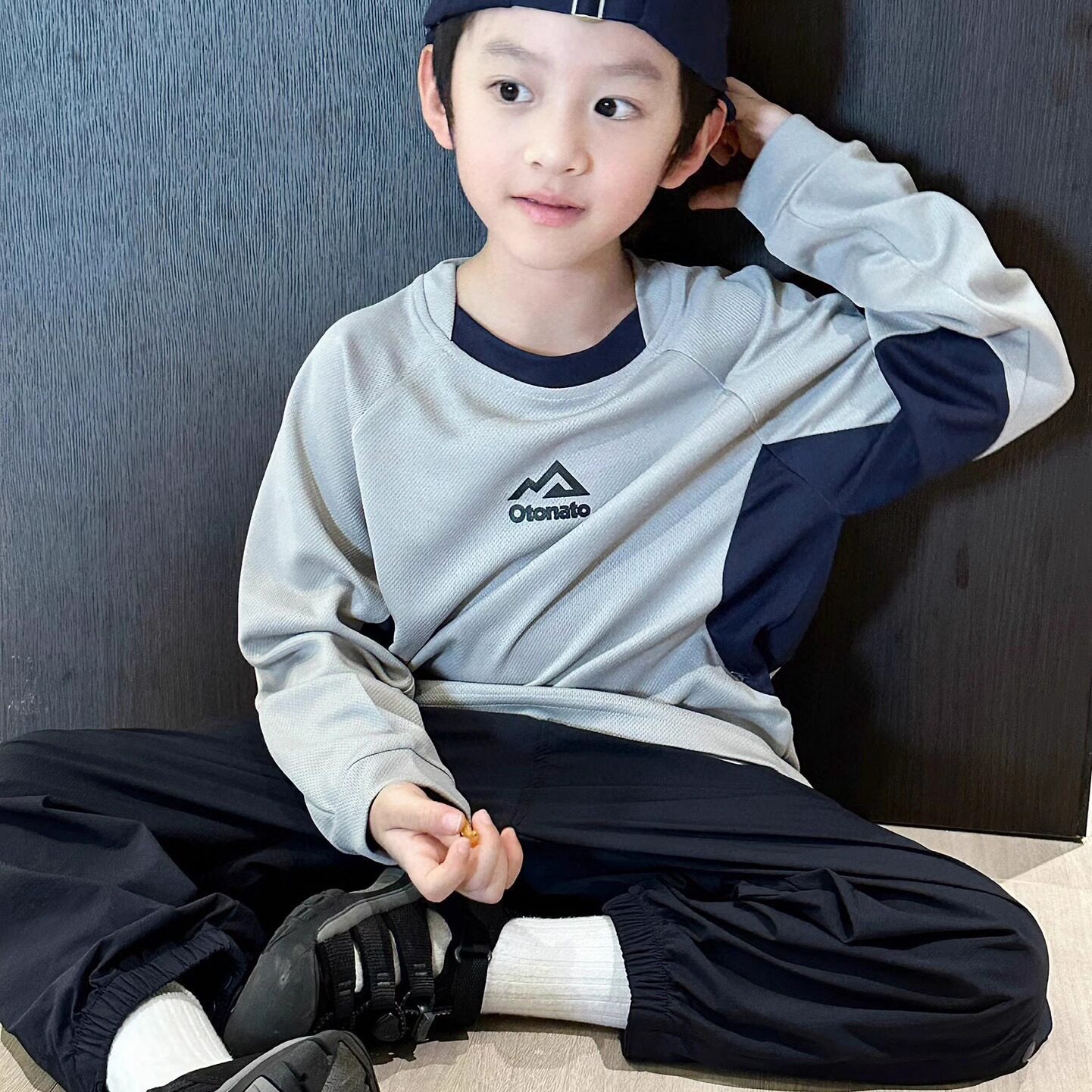 儿童速干衣男童长袖t恤新款春夏男孩运动服训练服秋装打底衫上衣