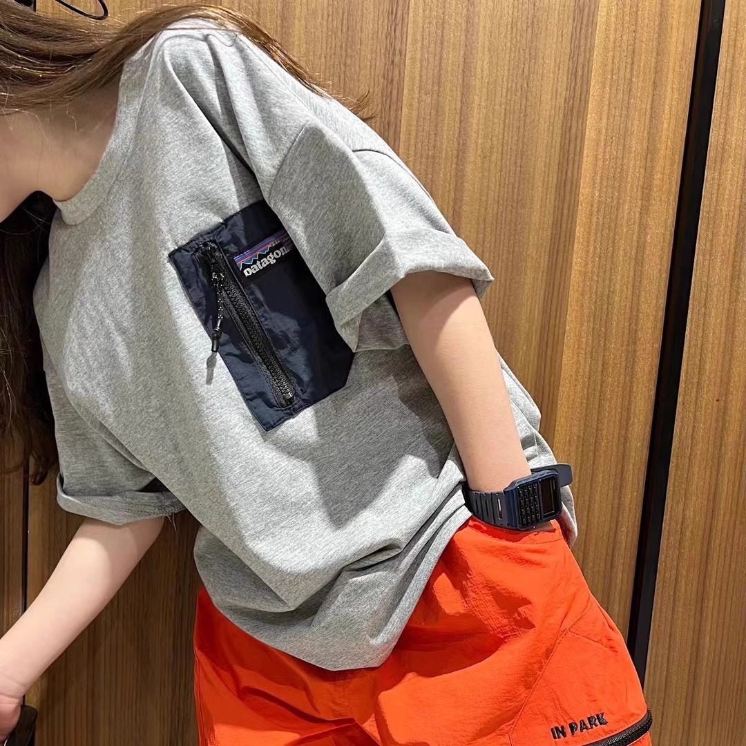 男童男宝宝山系口袋速干棉短袖T恤2025夏季童装儿童洋气薄款半袖