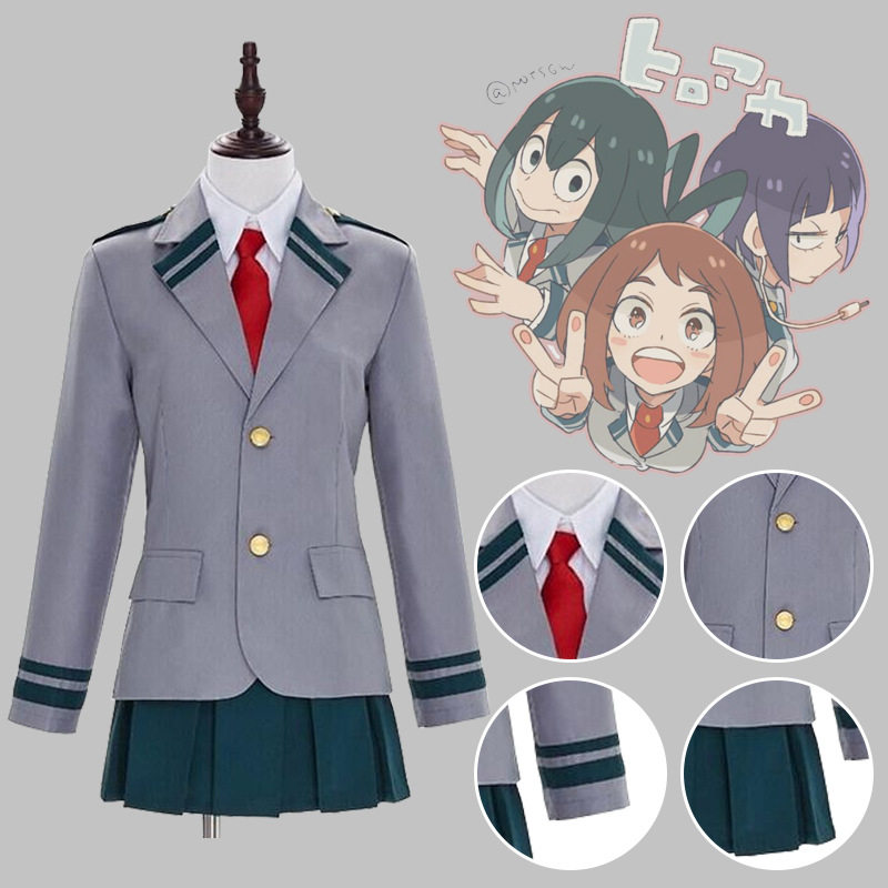我的英雄学院cosplay动漫校服绿谷出久丽日御茶子轰焦冻制服套装