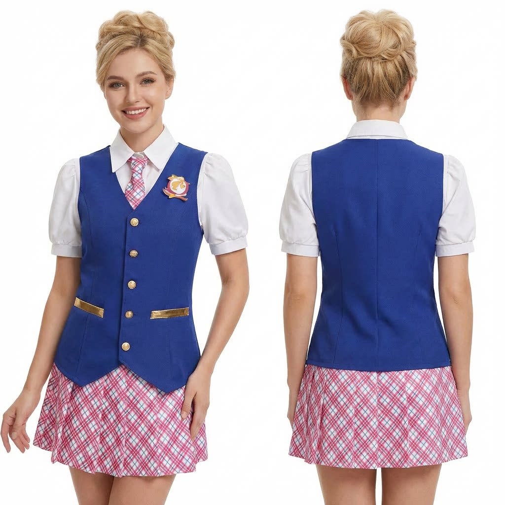 芭比成人衣服德兰西小姐同款女生穿搭公主学院风校服万圣节cos服