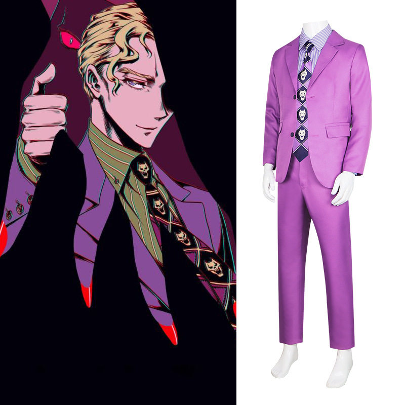 JOJO的奇妙冒险cos服不灭钻石川尻吉影吉良吉影cosplay万圣节服装