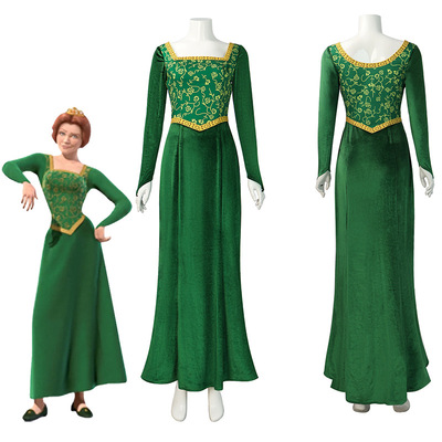 现货成人儿童动画电影怪物史瑞克Shrek菲奥娜公主cosplay女装
