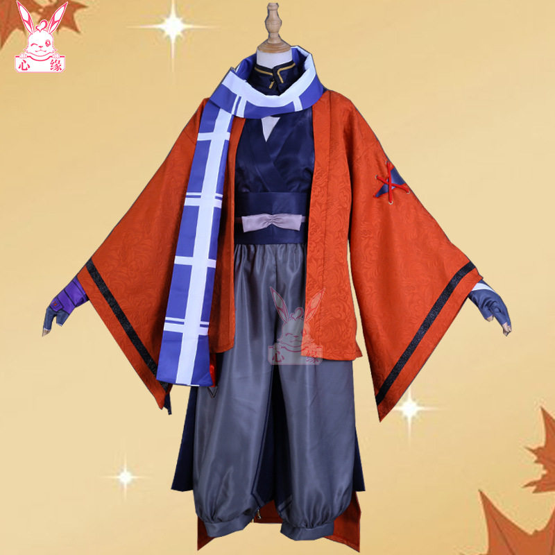 原神cos服万叶的挚友cosplay游戏服装枫原万叶全套服装假发